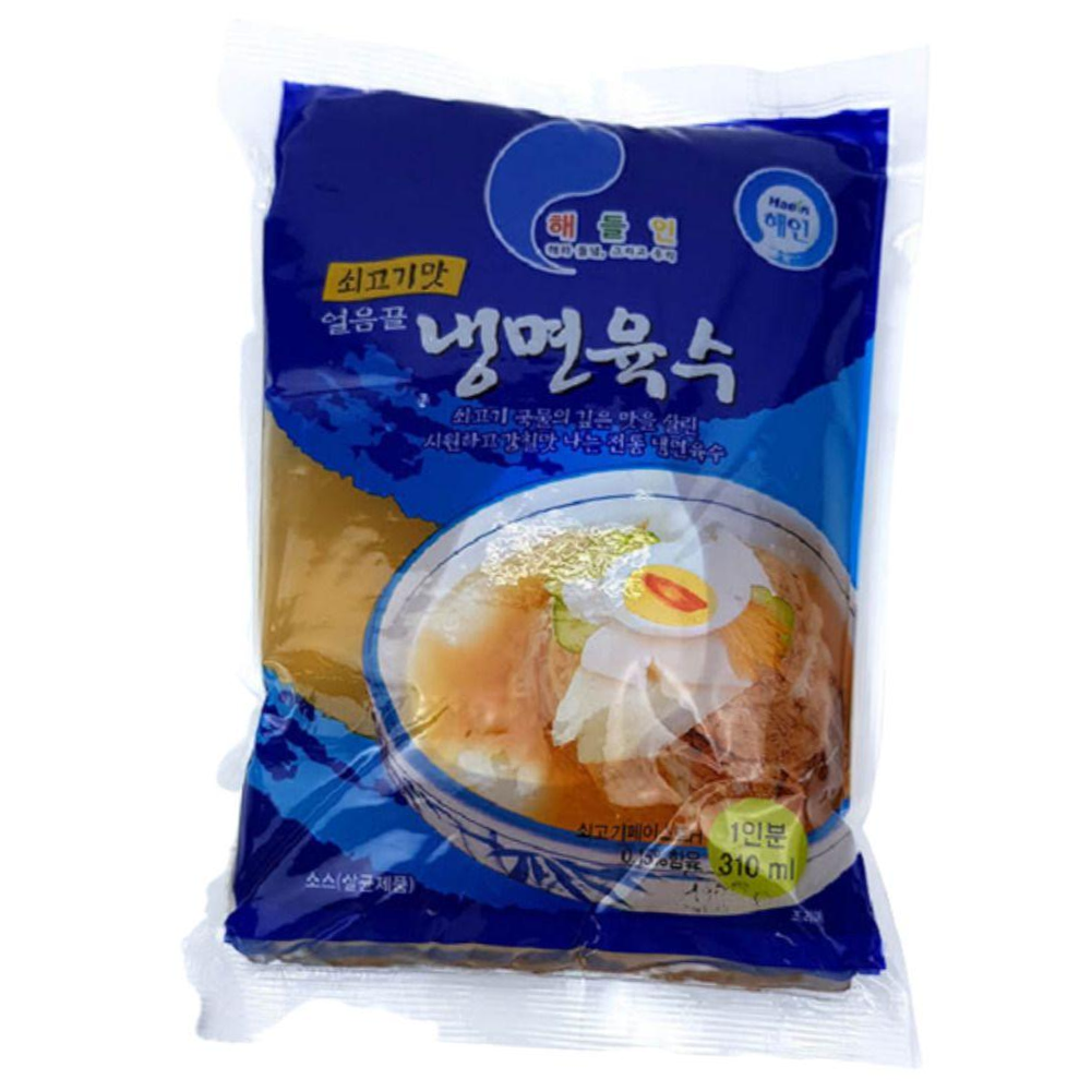 해인 해들인 쇠고기맛 얼음골 냉면육수 310ml : HOMEANDSTORE