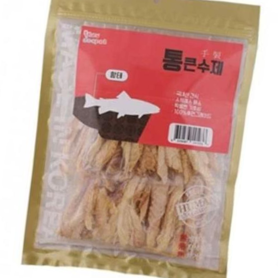 애견간식 통큰수제 황태 1팩 180g : 펄케이영유통