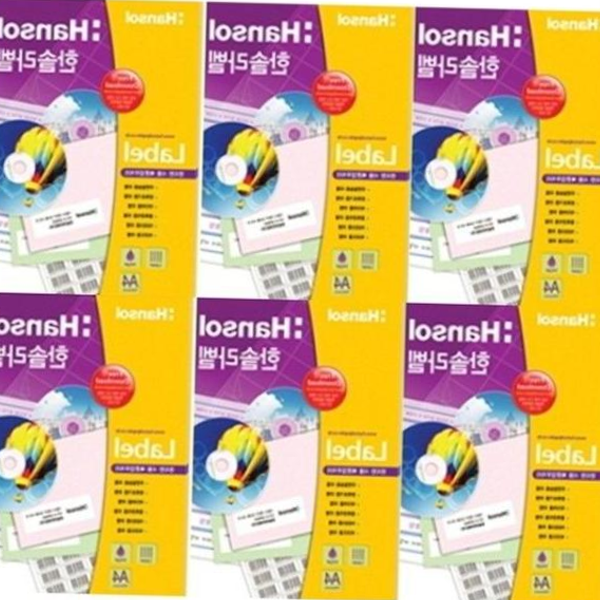 한솔라벨지 100매 A4라벨지 폼텍규격 모음 : 예니듀칸