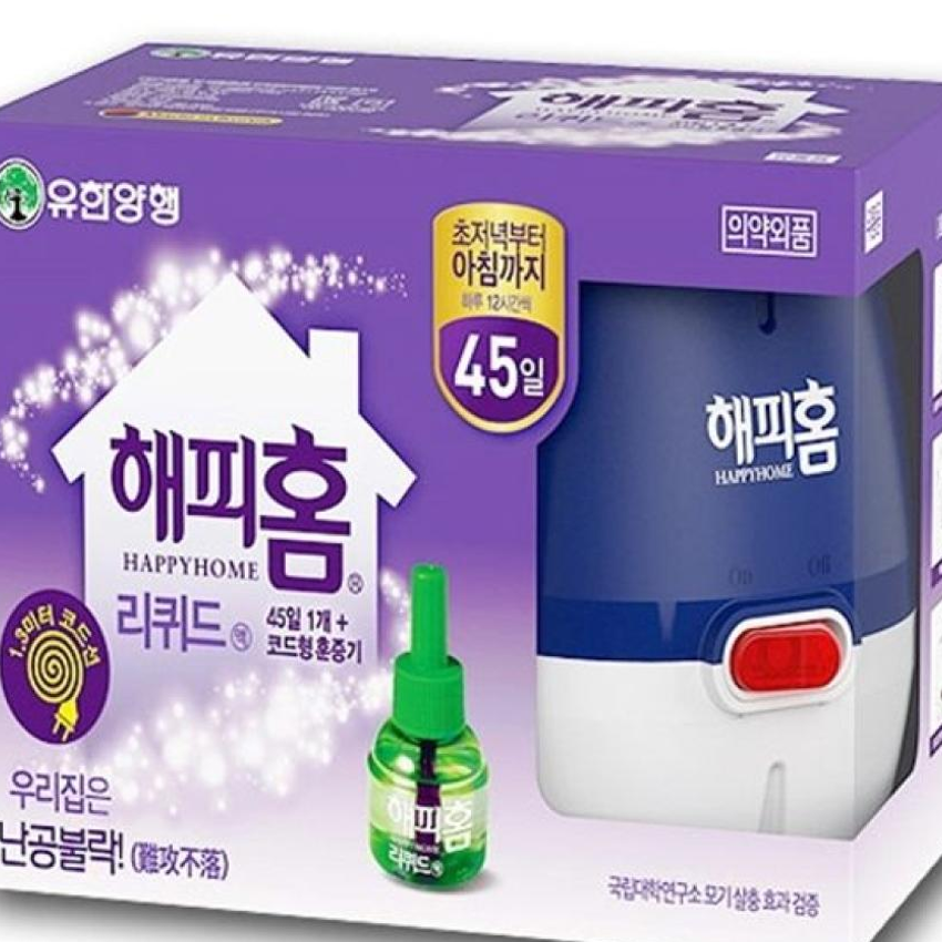 코드형 훈증기 유한 해피홈 리퀴드 세트 리필액 : 트랜드홀