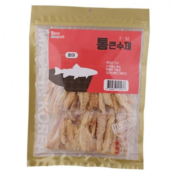 강아지 고양이 반려동물 자연 간식 황태 180g : 푸독마켓
