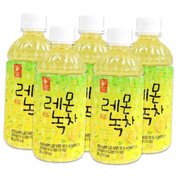 웰그린 레몬녹차 340ml 5개 : 푸독월드