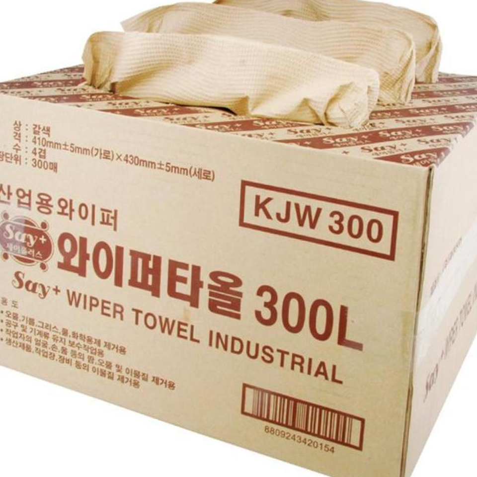 산업용와이퍼타올 광진 세이플러스 산업용와이퍼타올 KJW300 대형 300매 : 인터네셔널허브
