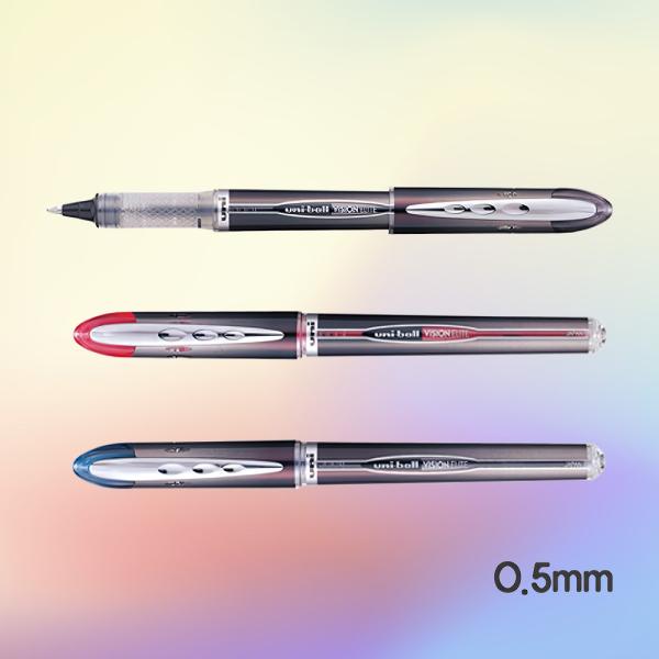 0.5mm 유니볼 비젼 볼펜 필기구 사무용품 문구류 잉크펜 필기 볼펜심 필기감 필기구류 : 1013store