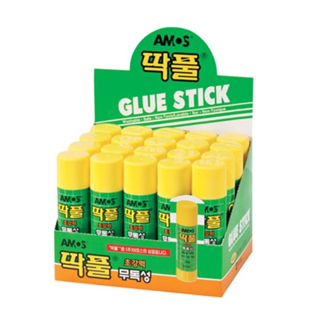 딱풀 25g 20개입 1P 종이접기 미술 사무용 다용도 풀 : 마켓 라운드