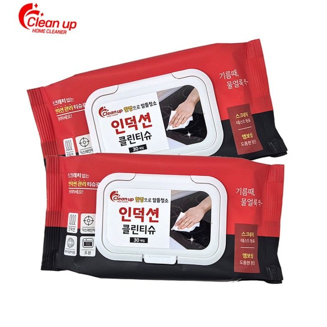 가스렌지청소 클린업 인덕션 클린티슈 30매입 10개 : 이지로지시스