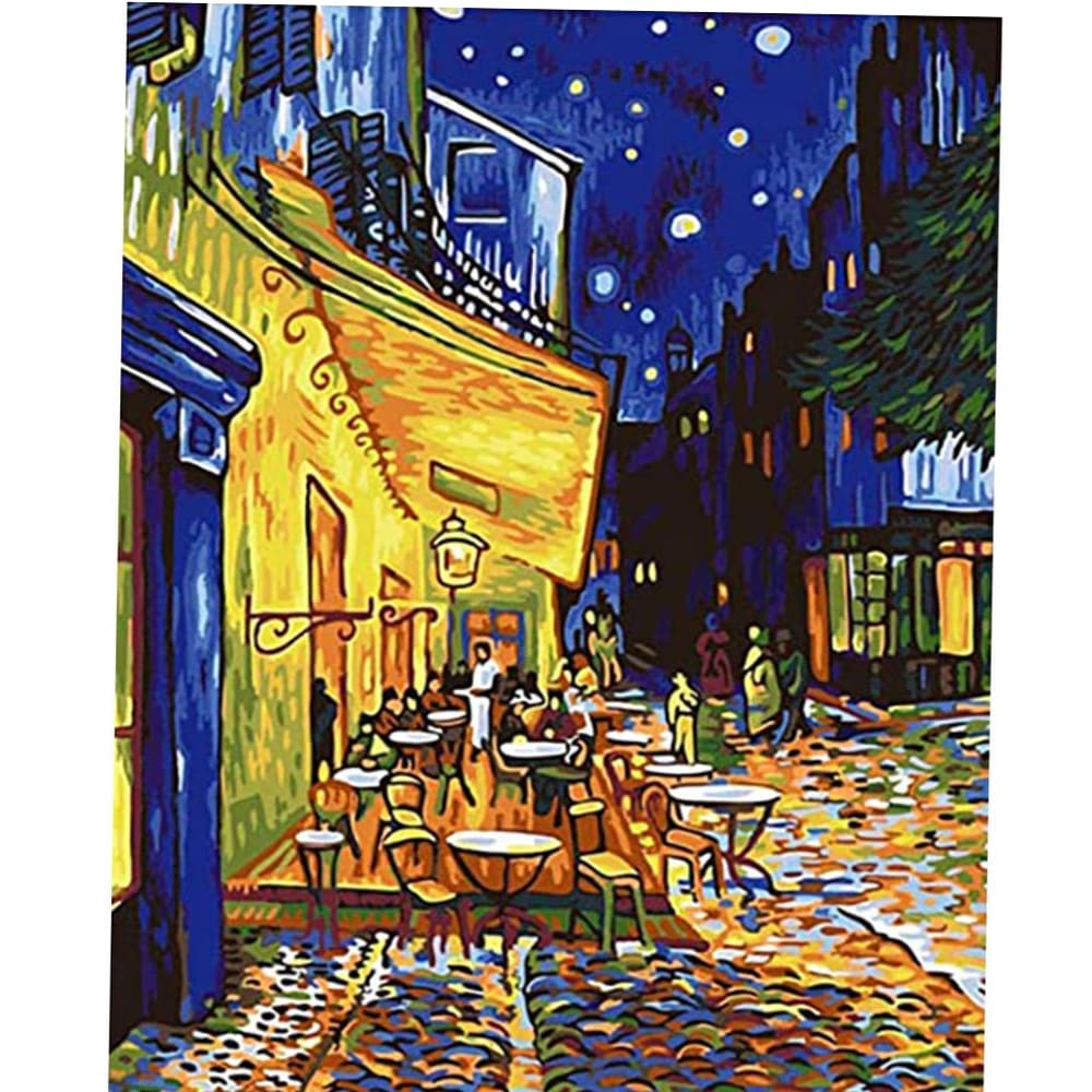 밤의 카페 테라스 (캔버스) 보석십자수 40x50 : 마인드머니