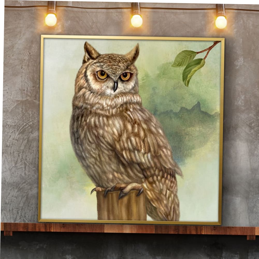 부엉이그림 액자 50G OWL9 풍수그림 돈들어오는 : 레오베가스