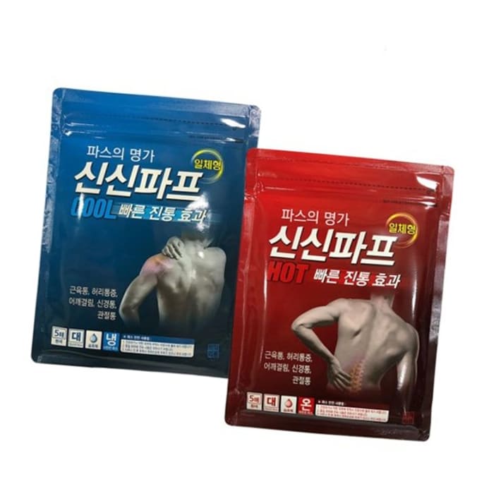 VT-LA 신신제약 신신파프 쿨/핫 1팩(5매입) : 수리네올띵