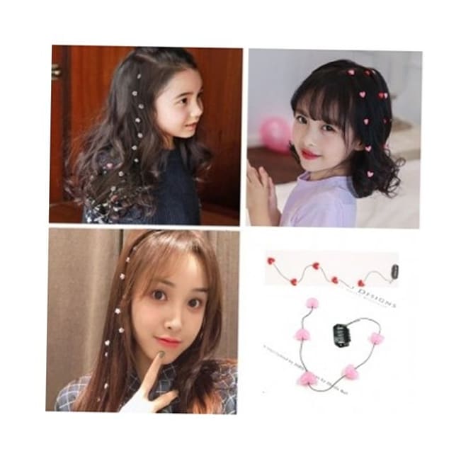 벚꽃 하트헤어피스 2P : 보리오레오