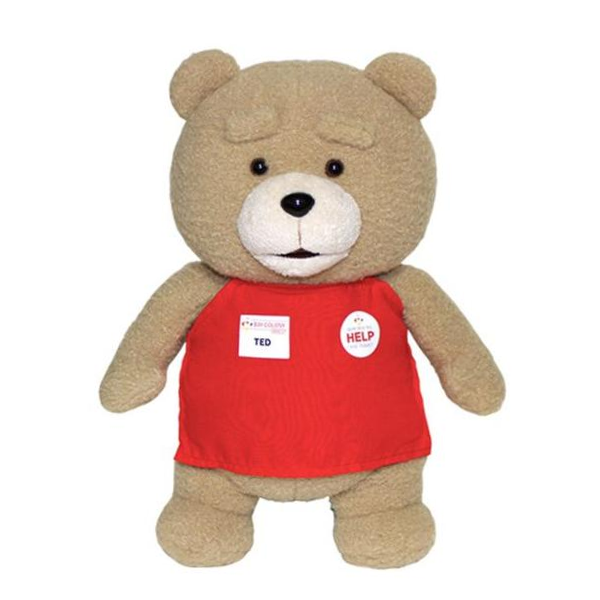 19곰테드 레드 앞치마 인형 35cm 곰돌이 테디베어 : 데이스머니