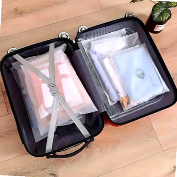 pvc 반투명 파우치 지퍼백 35x45 옷정리봉투 딩 슬라이 대평 여행 옷비닐포장 드 : 길정물산오번지