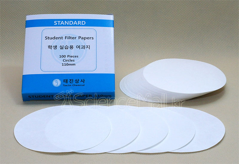여과지(110mm,100매)  [거름종이,필터종이,학생여지,여지] : 태진상사