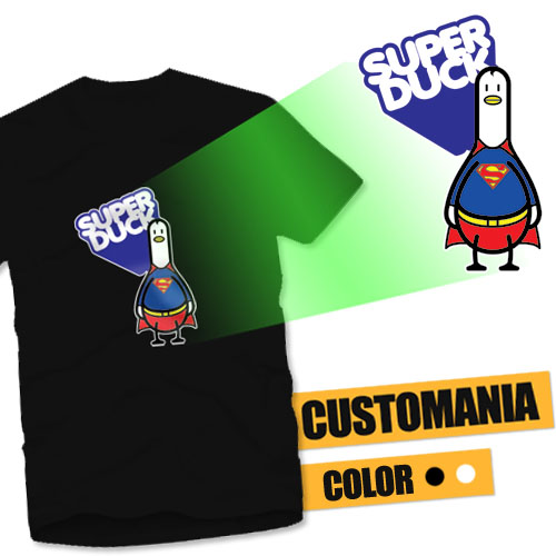 Super Duck - 덕스토리 에디션 커스텀매니아 디자인 티셔츠 : 커스텀매니아
