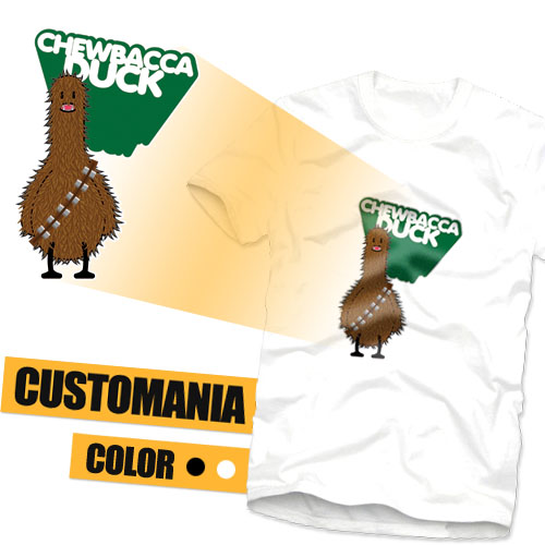 Chewbacca Duck - 덕스토리 에디션 커스텀매니아 디자인 티셔츠 : 커스텀매니아
