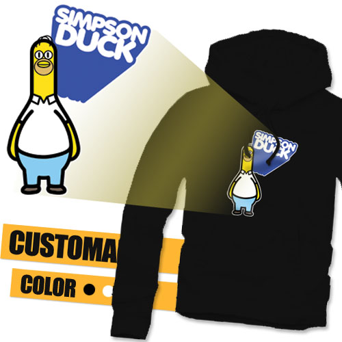 Simpson Duck - 덕스토리 에디션 커스텀매니아 디자인 티셔츠 : 커스텀매니아