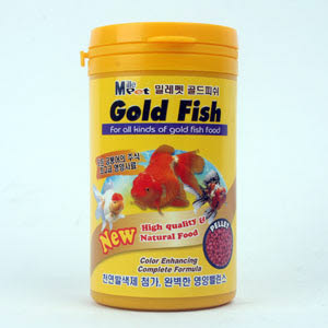 원주황제수족관/밀레펫 골드피쉬 250ml/80g/금붕어사료/관상어먹이/영양사료 : 황제수족관