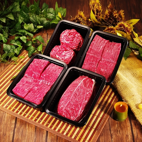 [名品]횡성한우 실속세트 3.2kg(불고기 800g+국거리 800g+장조림 1600g) : happyfood