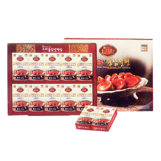 추석선물/6년근 고려홍삼절편삼 20g X 10개/향토농산홍삼사업부/충남 금산/무료배송 : 금산인삼