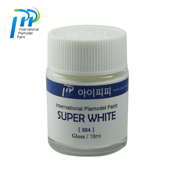 아이피피 [004] 슈퍼화이트 유광 18ml 프라모델도색 건담 IPP도료 : 빅애플프라모델