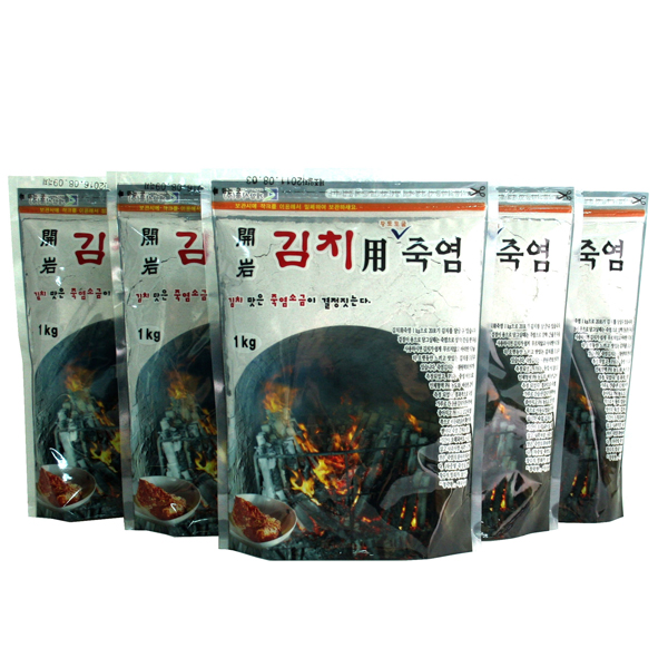 김치용 죽염 1kgX5개/ 개암죽염 : 개암죽염식품