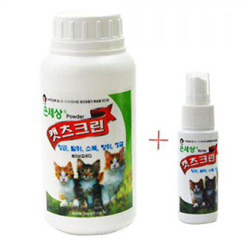 은세상 캣츠크린 탈취, 소독제 (분말형-500g)+ 60ml 스프레이형 증정 : 펫라인 시스템