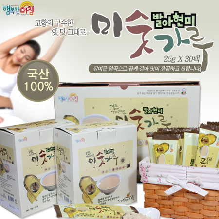 행복한아침 발아현미 스틱미숫가루(25gx30봉) : 아바타
