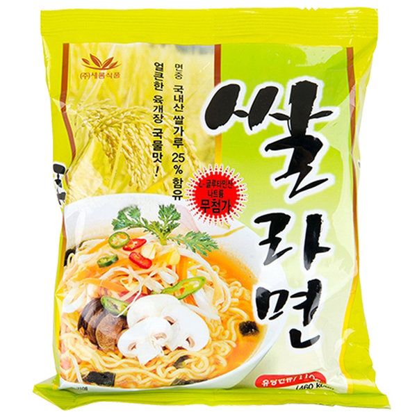쌀라면/새롬식품 우리밀라면 : 우리농