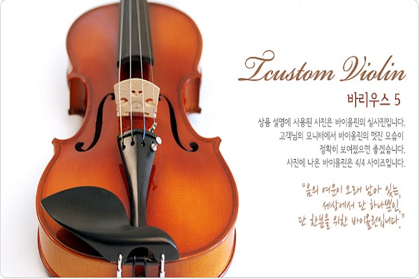 티커스텀 바이올린 바리우스5/ 교육용바이올린/ 수제공법제조/ 전문가셋팅발송 : 비엔나 악기