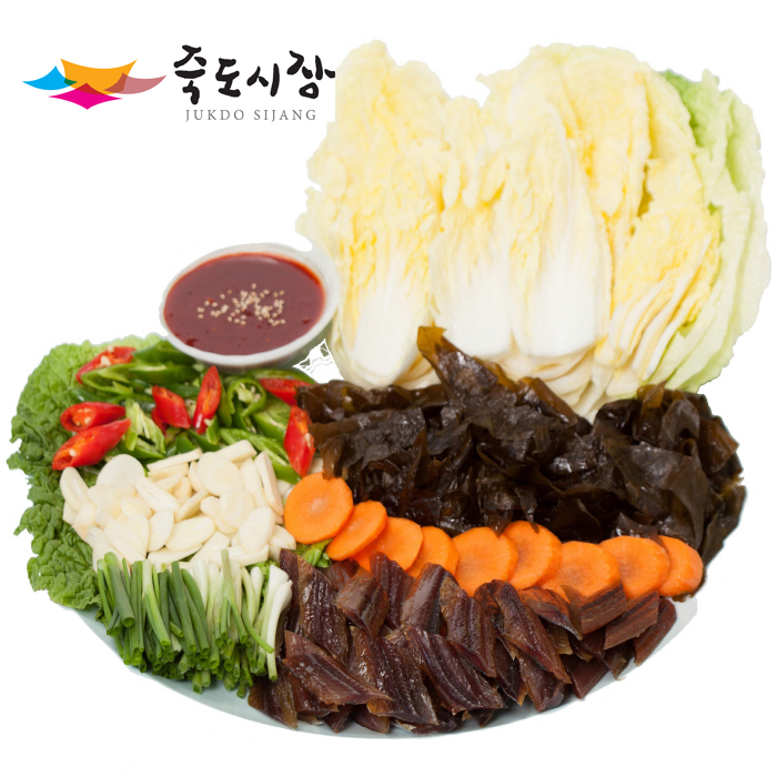 [죽도시장] 청어과메기 야채세트 / 구룡포 청어과메기 10마리(20쪽), 야채 풀세트 / 2-3인분 : 죽도시장