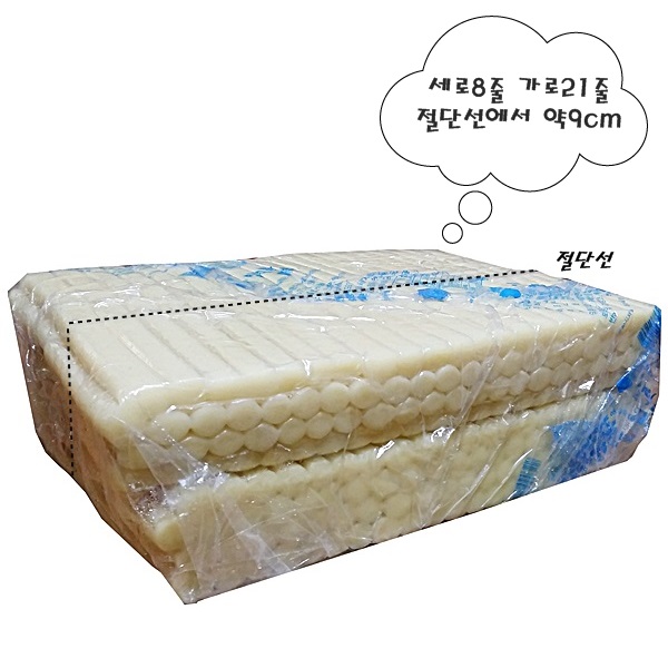 [별가식품]밀절단 떡볶이떡 3.75kg /목침//밀떡볶이/떡꼬치/밀방/목침/절대/판떡/긴대/왕대/분식/치킨밀떡/가래떡/충남식품/씨앤푸드 : Cn food