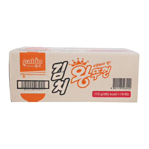 원하프] 박스/김치왕뚜껑(컵)110gx18ea [고객만족 총알배송 : 원하프