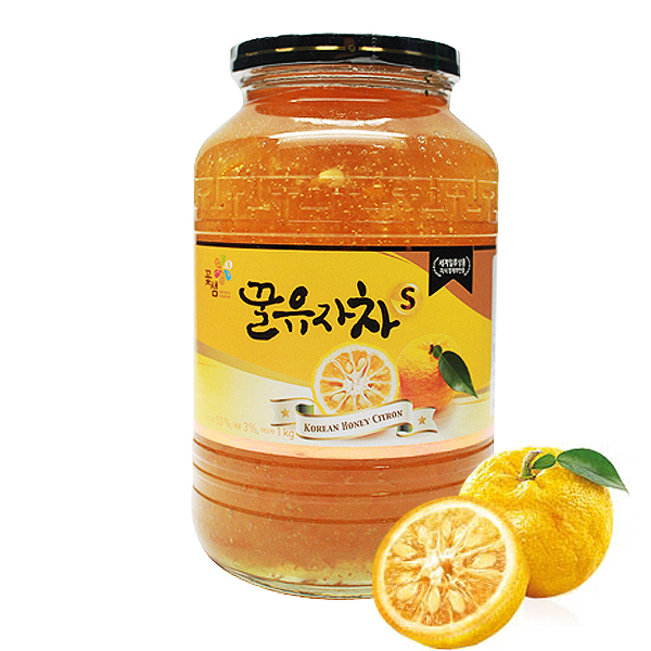 꽃샘식품 꿀 유자차 S 1kg 중 택1 : MOMOBOX