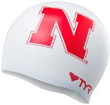 [미국판 티어] 대학수모 네브라스카 콘허스커스 실리콘 수영모자 NCAA Nebraska Cornhuskers Graphic Cap