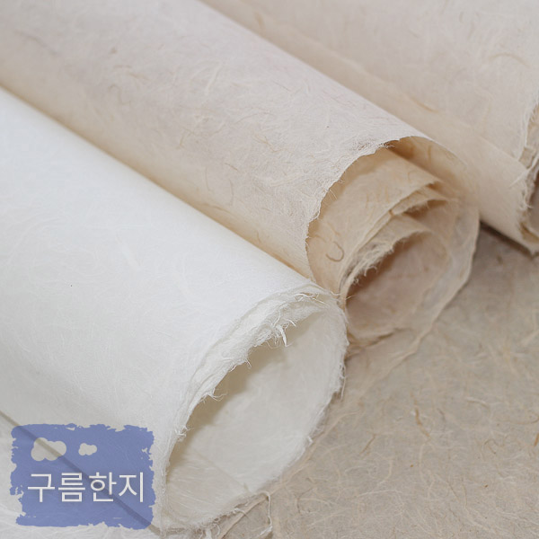 미표백순지 운용한지 순지 1합 2합 대발 표백하지 않은 수제한지 : 구름한지