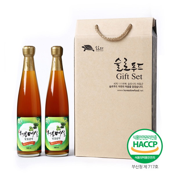 하동 처음매실원액 500㎖ set(병) : 사나래