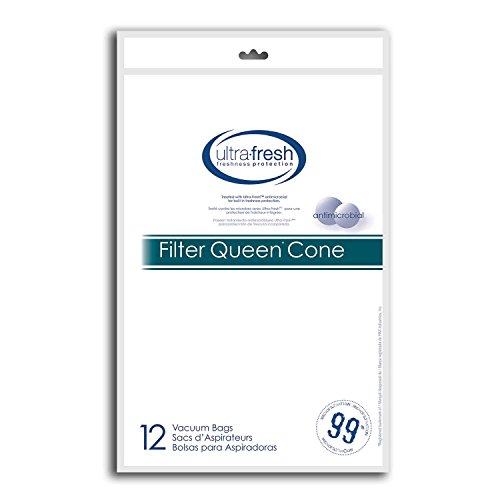 해외배송필터퀸 콘 마이크로 필터백 Filter Queen Cone Micro Filtration Bag, 12 Bags Treated with Ultra-Fresh : 하하글로벌