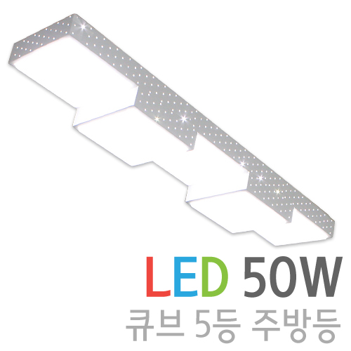 LED 주방등/주방등/ LED주방등 50W 큐브 5등 주방등 : BestLED 베스트엘이디