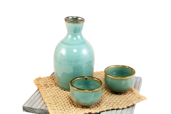 단고재 청자 도꾸리 (250ml) 및 잔세트   /   주병 도쿠리 독구리 술병  사케병  정종병  술잔  청주병 호리병 : 가경이샵