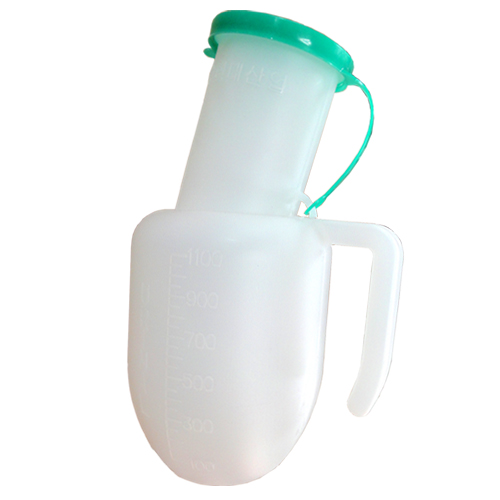 현대의료산업  위생 소변기 소변통 1100ml : 수의료기