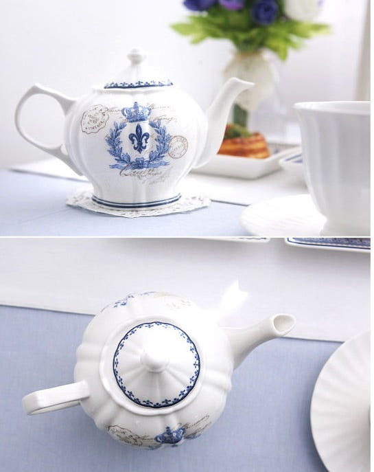 Casa Blue 540ml Teapot 3443F Tea Time Set European
