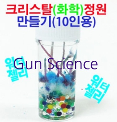 (GS) 과학키트 크리스탈 정원 만들기 (10명분 1셋트) : 건 사이언스