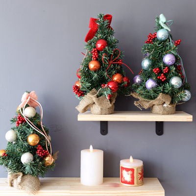 x-mas 장식 미니트리 (45cm/2color) / 크리스마스 : 세이세이