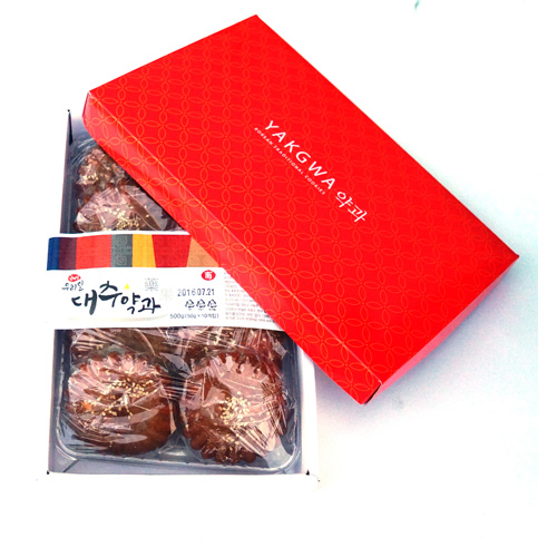 [두레에프엔이DRC]우리밀대추약과500g (50g 10개입) : 두레촌 전통식품 DRC
