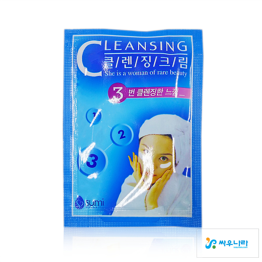 수미 일회용 클렌징크림(용량 8ml,100개) : 싸우나라
