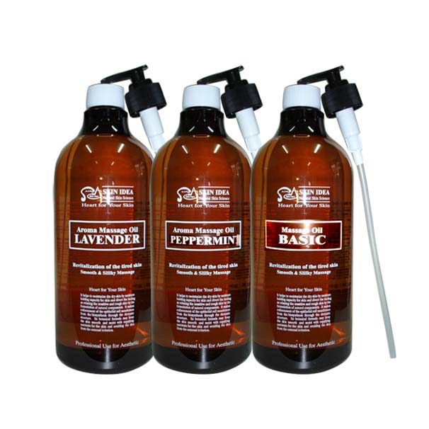 스킨아이디어 바디 아로마마사지오일 페파민트 1000ml 페퍼민트 : 이즈코스메틱