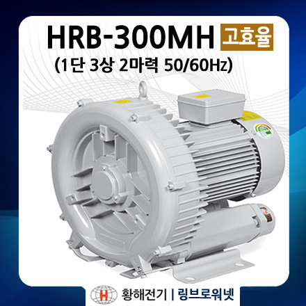 HRB-300MP 프리미엄 1단 3상 2마력 링브로워 (황해전기 링브로와 송풍기 양식장 링블로워 대형브로아) : 링브로워넷