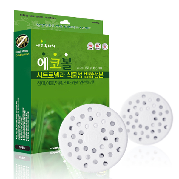 에코볼 식물성 방향성분 3세트(1세트5개입)/시트로넬라 : 그린에듀