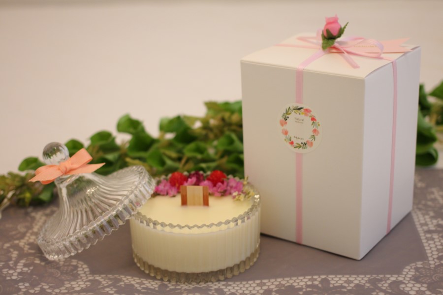 Merry Go Round Message Station Natural Soya Candle