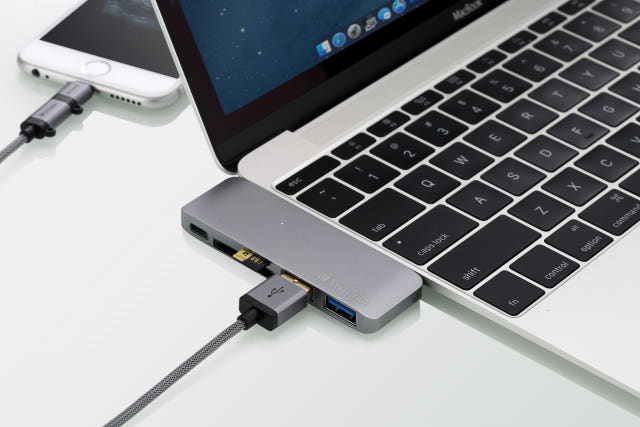 Verbatim 3in1 USB 3.0 Type-C charging hub Unique a